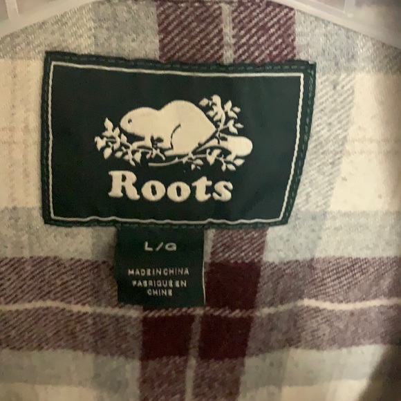 Roots button up flannel - Picture 3 of 3
